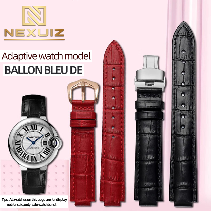 Tali jam kulit untuk balon BLE - Cartier Watch Ballon Bleu ulasan dan harga