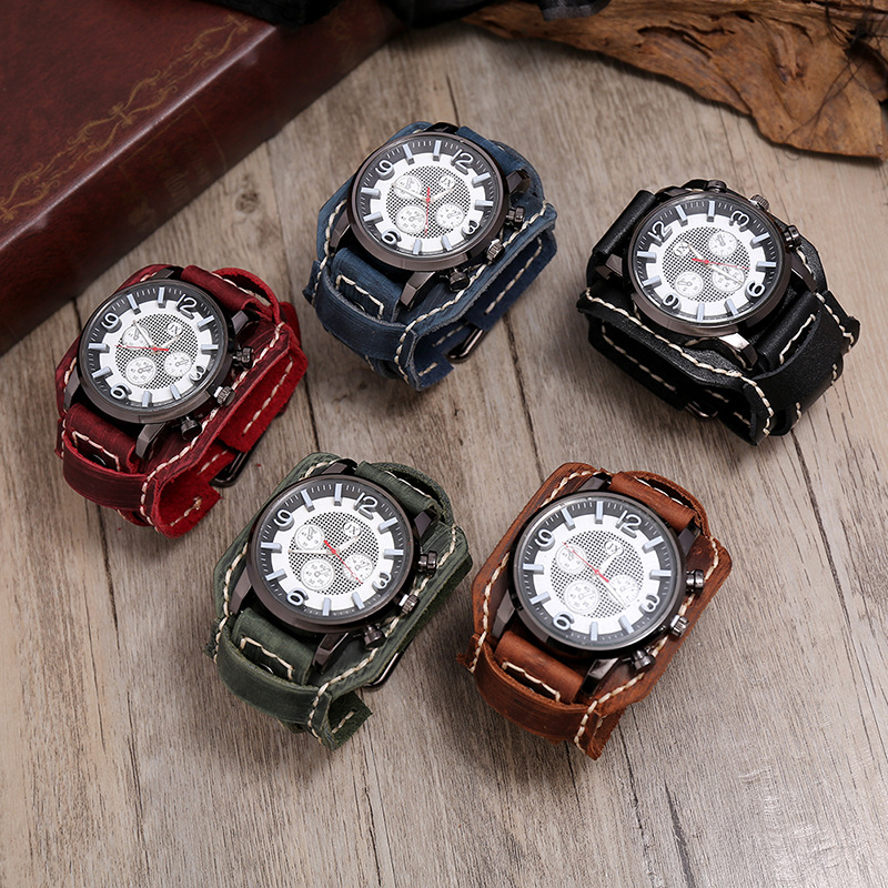 Jam tangan pria Retro baru jam - Leather Watch Band Men ulasan dan harga
