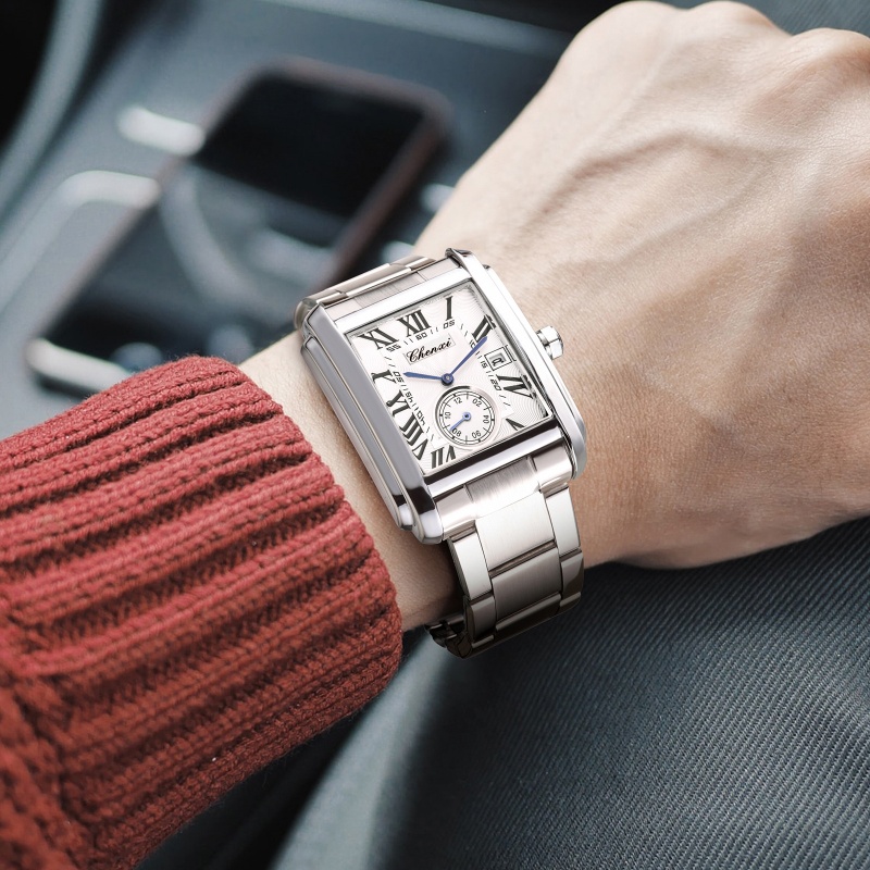 CHENXI 8216 Jam Tangan Kuarsa  - Cartier Watch Santos ulasan dan harga