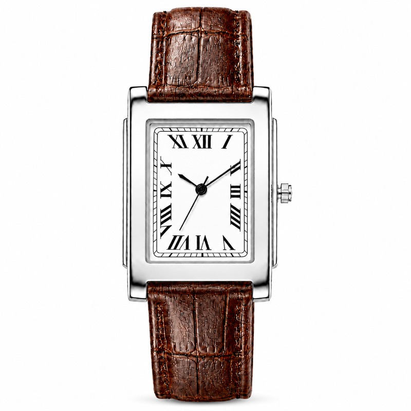 Jam Tangan Analog Quartz Pria  - Leather Watch Band Men ulasan dan harga