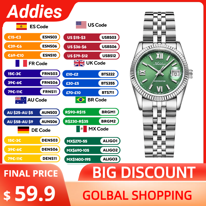 Addies Jam Tangan Mewah Berkua - Stainless Bracelet Diver ulasan dan harga