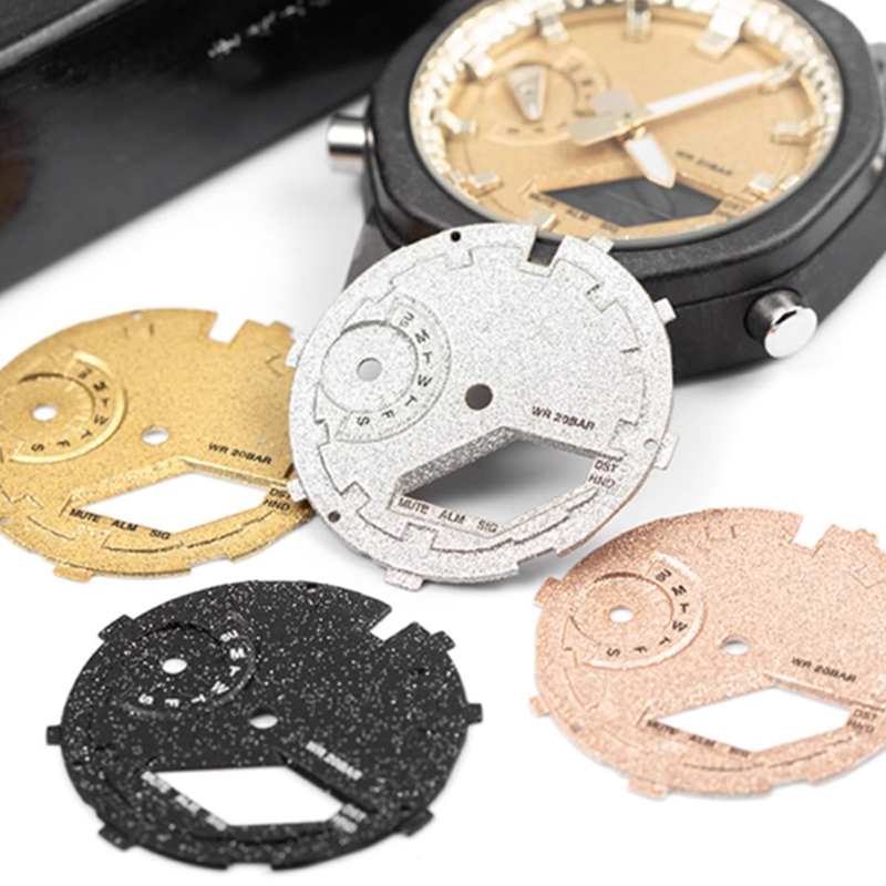 Frost Gold Pola Api Dial untuk - Casio Watch G-Shock Ga-2100 ulasan dan harga