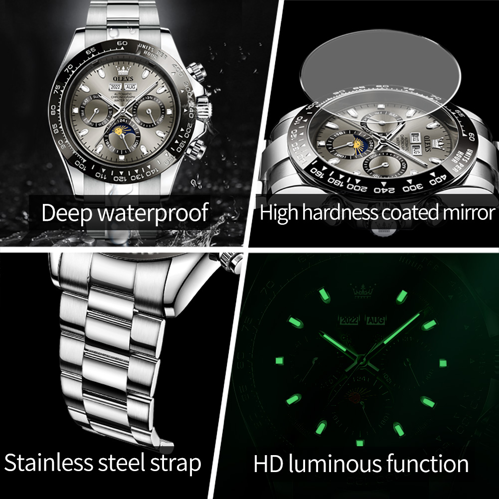 OLEVS jam tangan mekanis otoma - Cartier Watch Tank ulasan dan harga