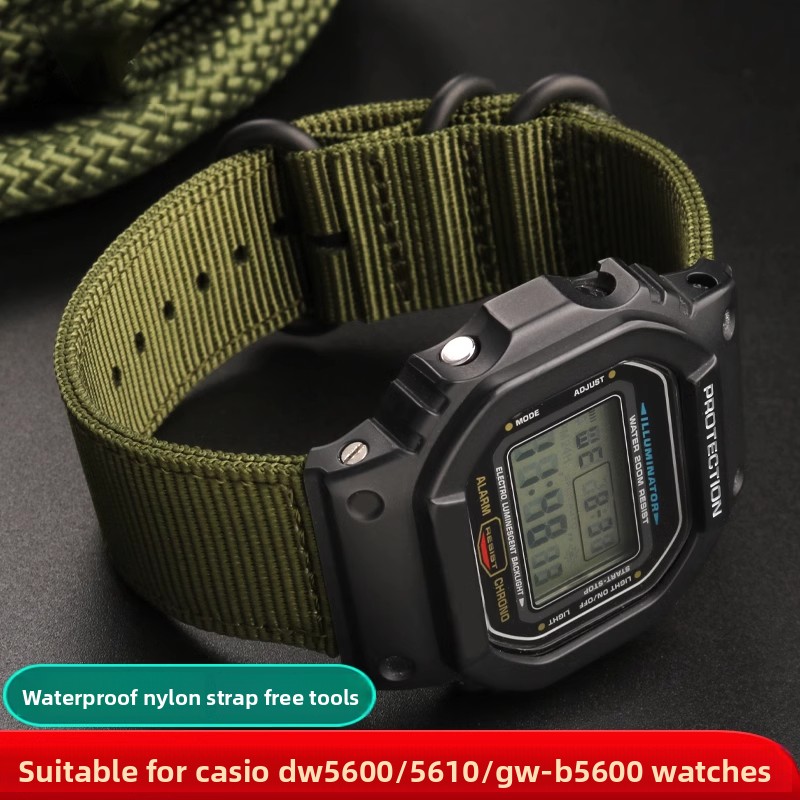 Tali Jam Nilon untuk Casio G-S - Casio Watch G-Shock Dw-5600 ulasan dan harga