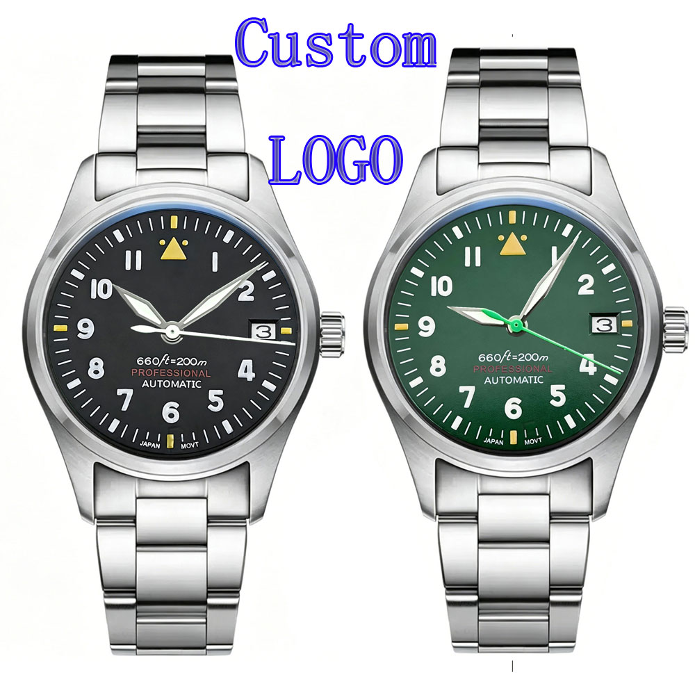 LOGO Kustom 36mm 39mm Jam Tang - Stainless Bracelet Diver ulasan dan harga