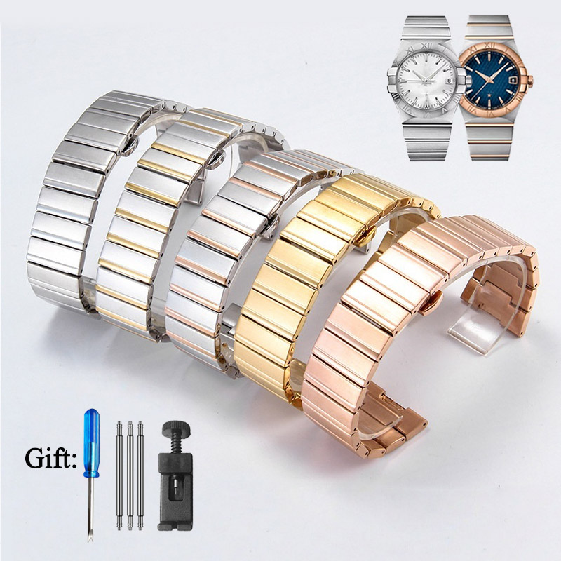 Tali Jam Tangan Baja Tahan Kar - Omega Watch Constellation ulasan dan harga